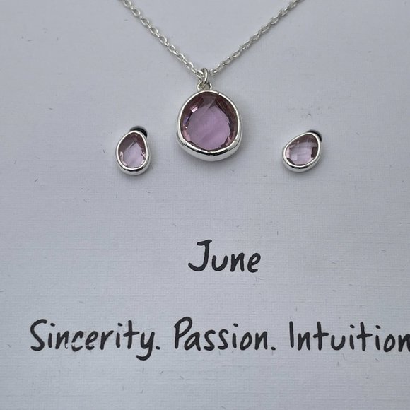 Unwritten Necklaces sterling silver .925 June SET - Picture 11 of 16